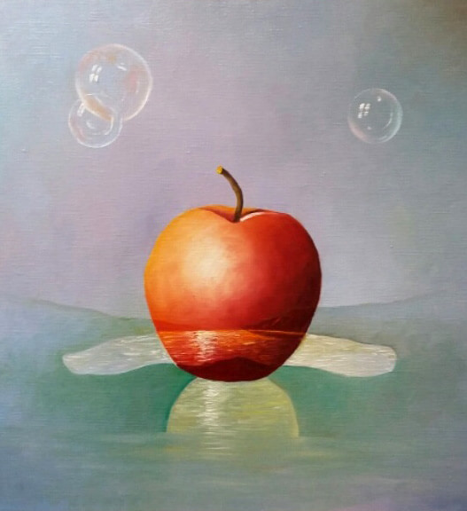 Apfel abstrakt Pomponismus