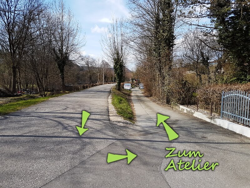 Wegbeschreibung zum Atelier Silvia Gaiser