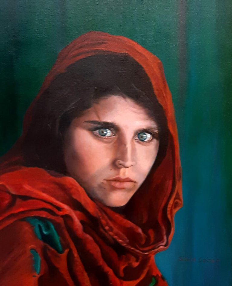 Afghan_Girl_nachdemberuehmtenFotovonSteveMcCurry_Oel_34_42