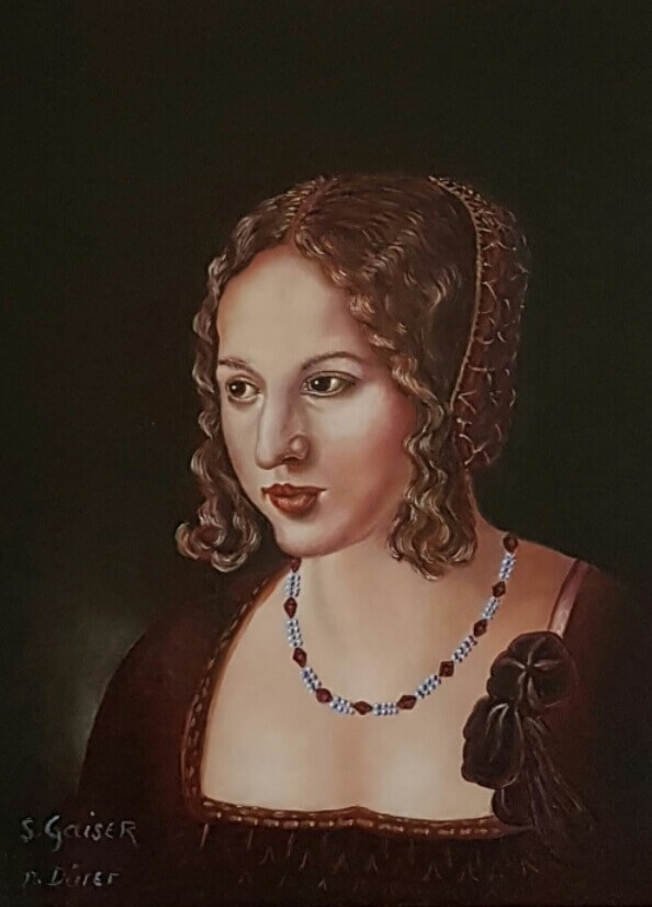 Die junge Venezianerin nach ADuerer_Oel_30_40