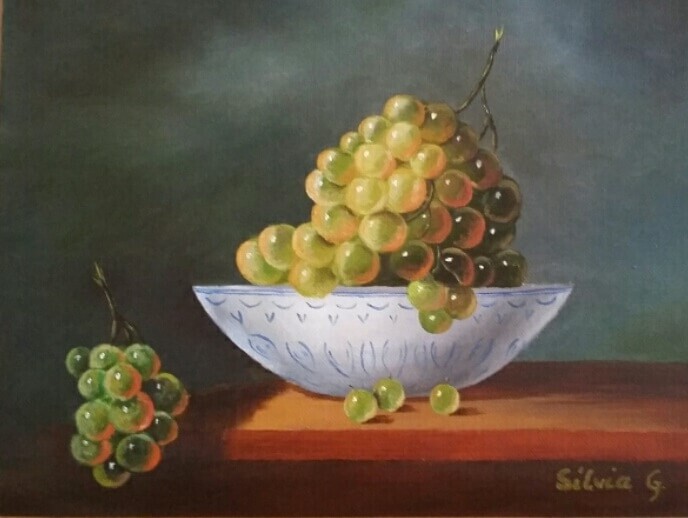 Gelbe Weintrauben_Oel_20_30