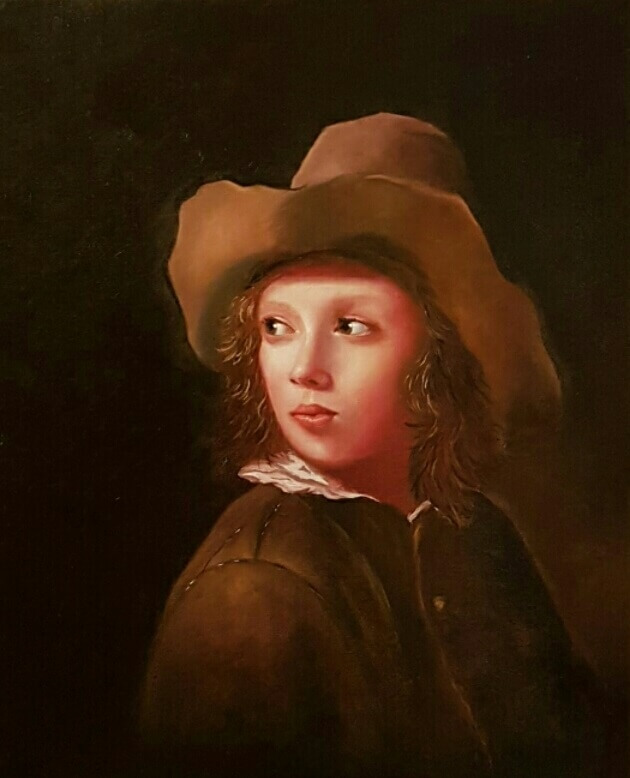 Junge_mit_Hut_nach M Sweert_Oel