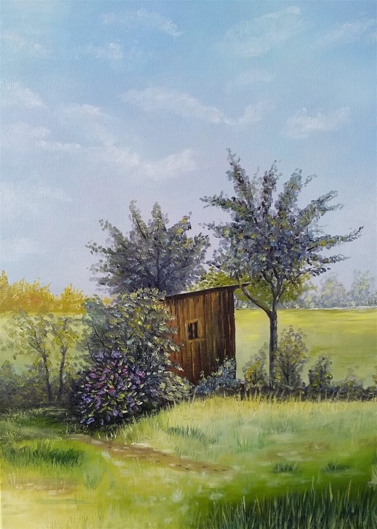 Kleine Huette_Oel_30_40