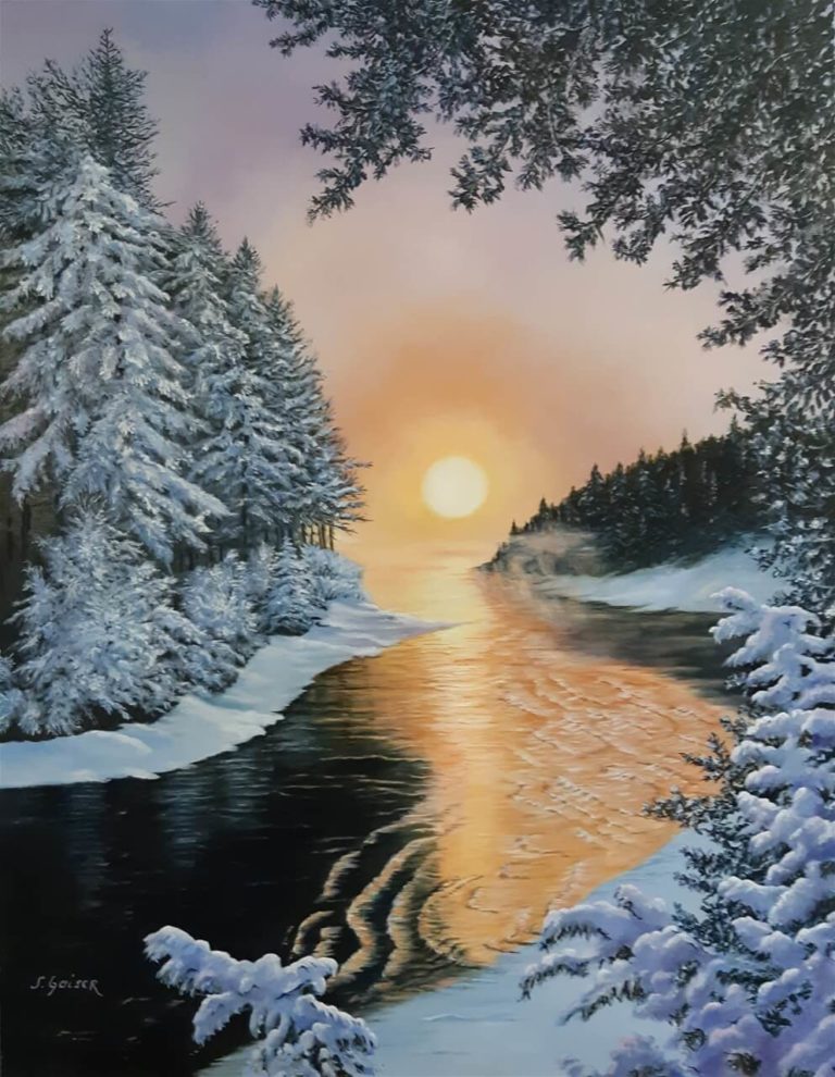 Winter am Fluss_Oel_70_90